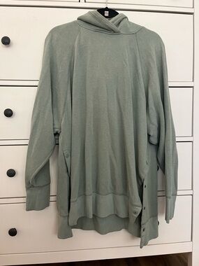 aerie Sage Green Hooded Pullover